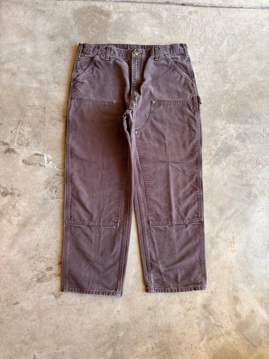 Double Knee brown Carhartt pants B136