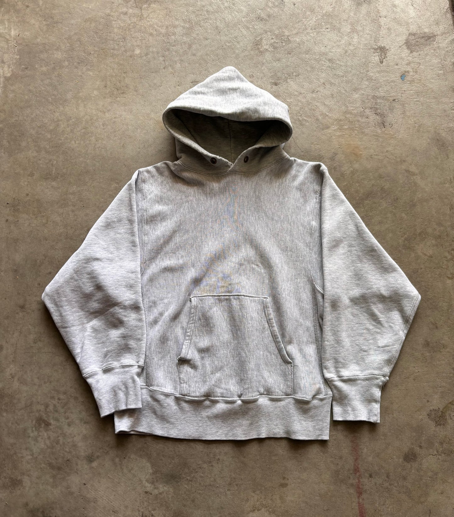 1980s Blank Champion Reverse Weave Hoodie Size M