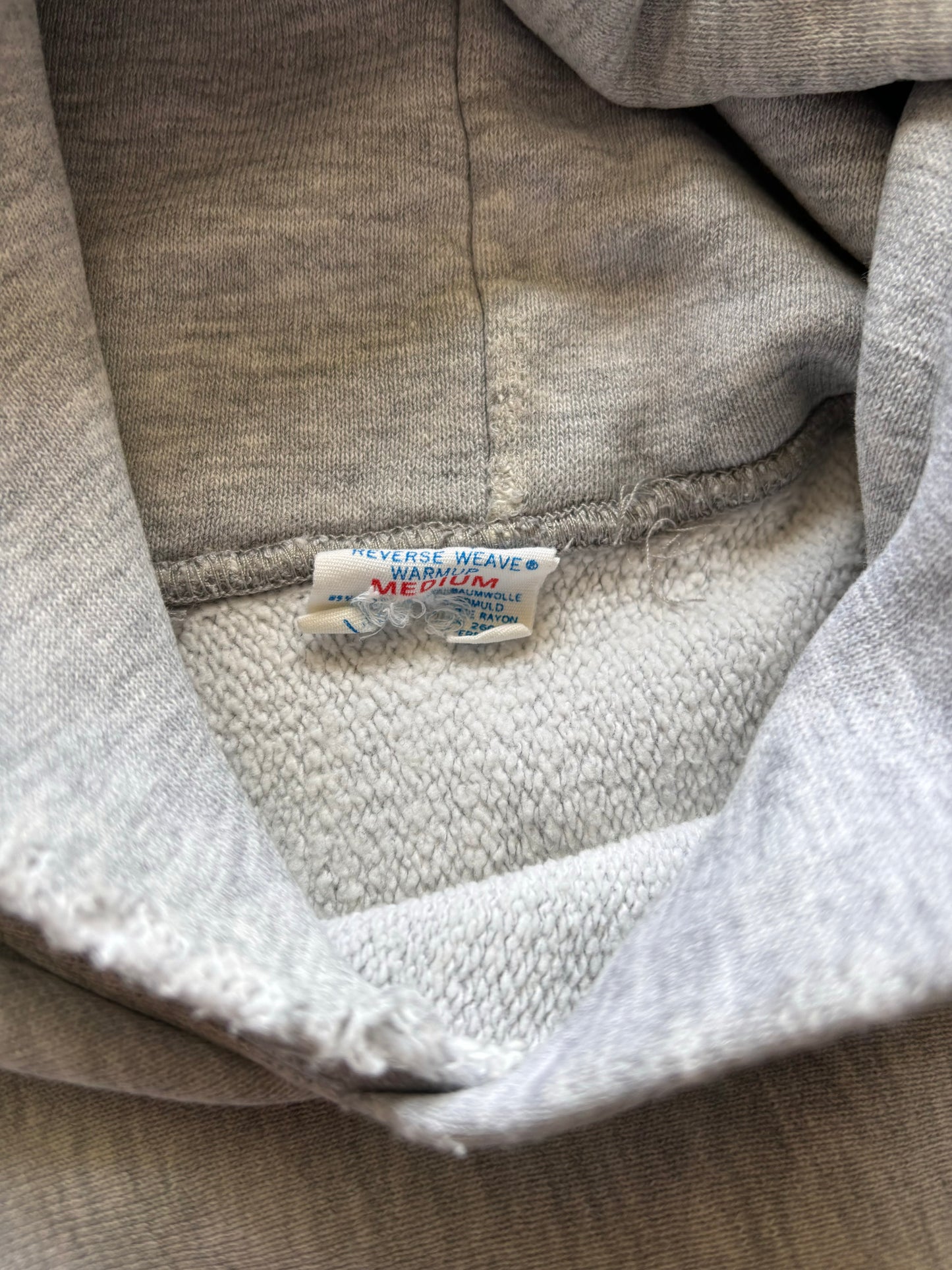 1980s Blank Champion Reverse Weave Hoodie Size M